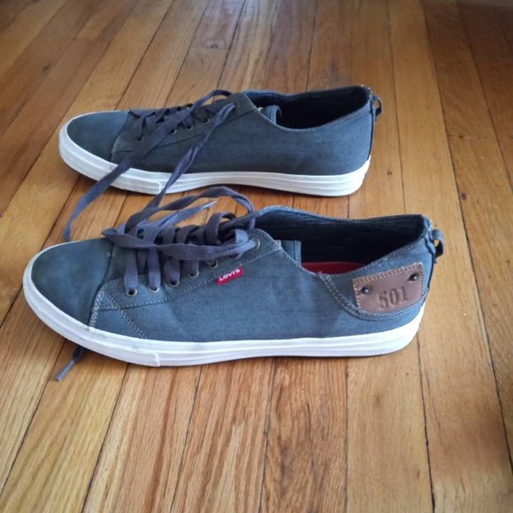 Men Blue Jean Levi's shoes worn once size 13 - Picture 5 of 15